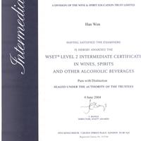 WSET Level 2 品酒师中级课程6月开课通知